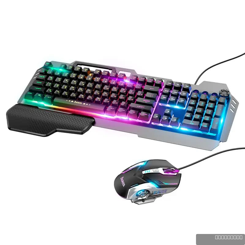 HOCO GM12 Light and shadow RGB gaming keyboard and mouse set