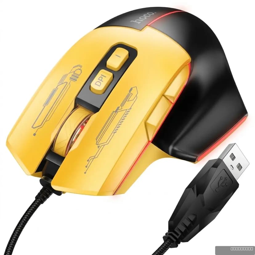 HOCO GM31 Overlord luminous gaming wired mouse