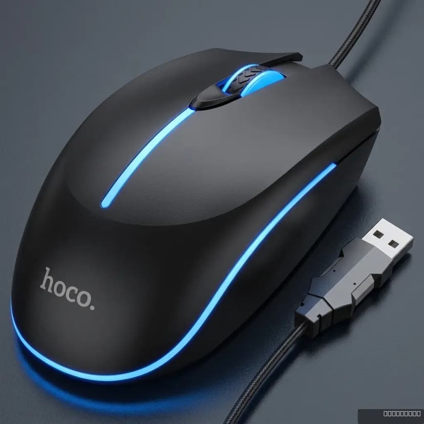 HOCO GM37 Wonderful gaming luminous wired mouse