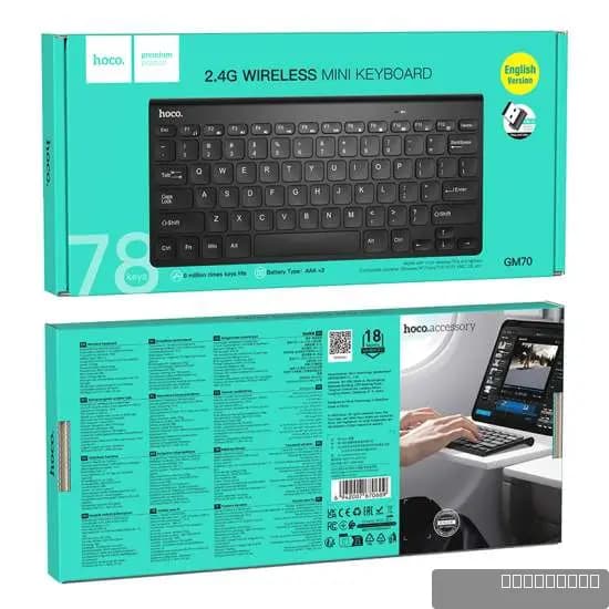 HOCO GM70 Dragon 2.4G wireless mini keyboard(english version)