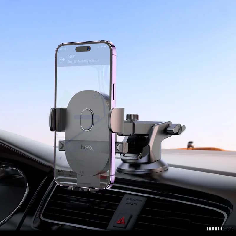 HOCO H19 Mighty one-button car holder(center console)