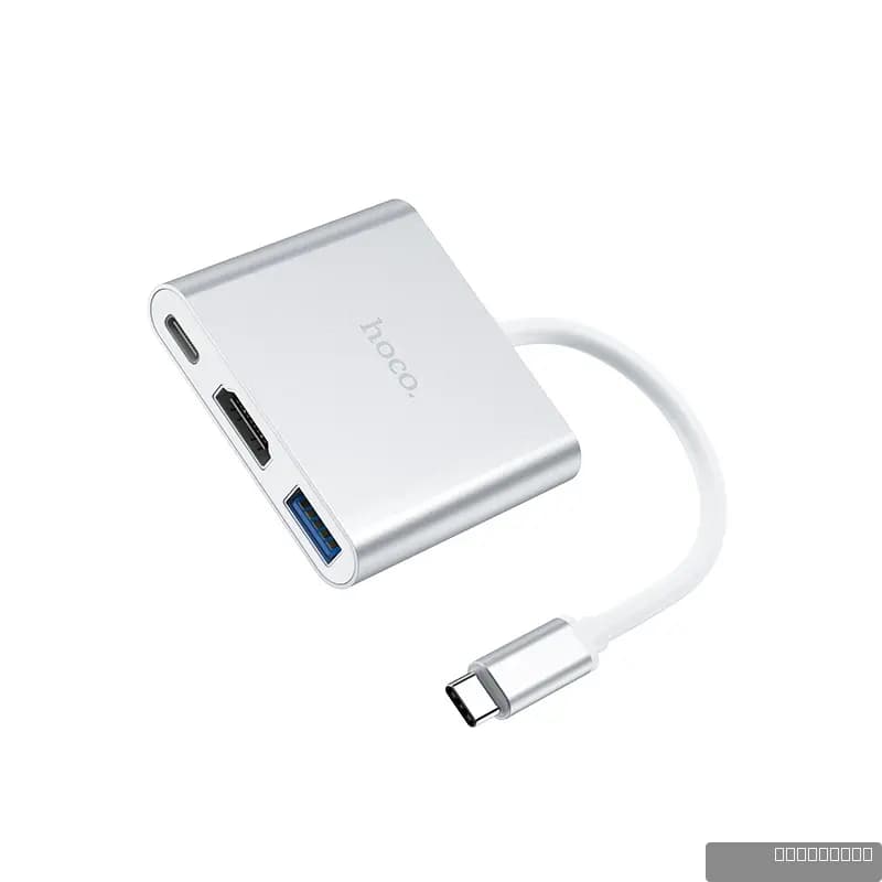 HOCO HB14 Easy use Type-C adapter(Type-C to USB3.0+HDMI+PD)