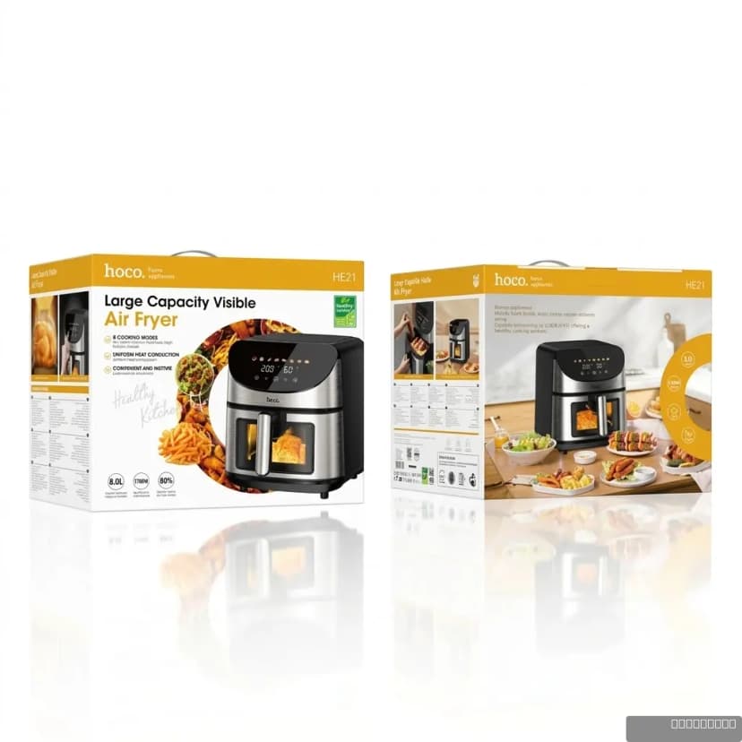 HOCO HE21 8L air fryer with touch screen and window(EU)