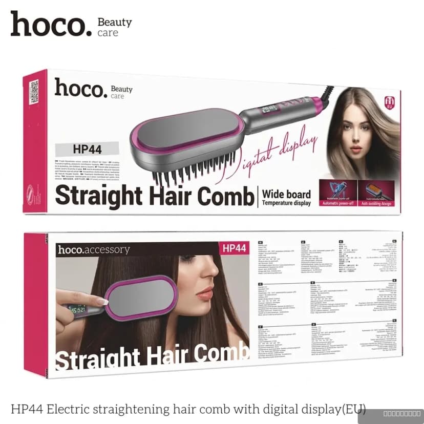 HOCO HP44 Electric straightening hair comb with digital display(EU)