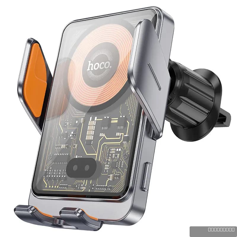 HOCO HW7 Transparent Discovery Edition wireless fast charging car holder(air outlet)