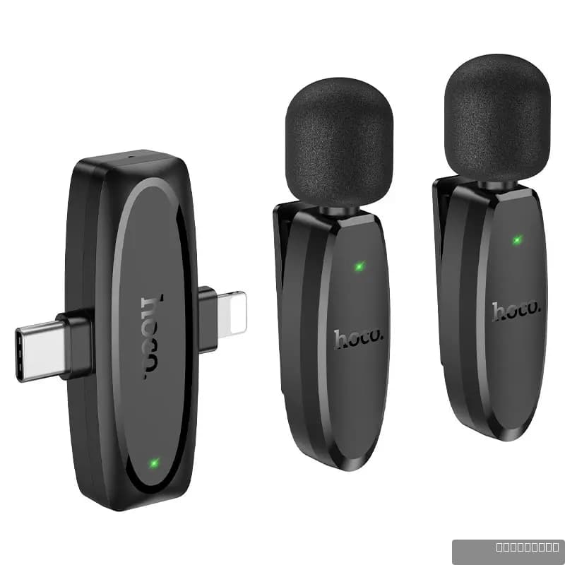 HOCO L15 Dual-mic clip-on wireless digital microphone(iP/Type-C)