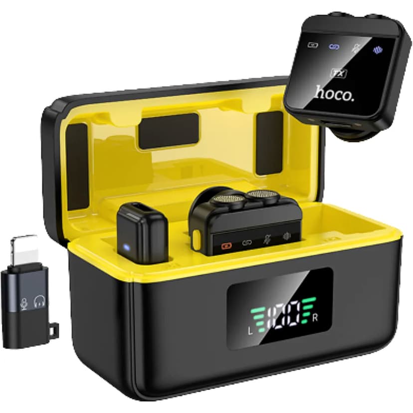 hoco L17 Wireless Digital Dual Magnetic Lapel Microphone iP / Type-C
