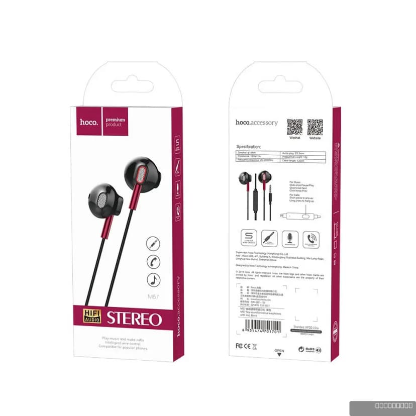 HOCO M57 Sky sound universal earphones with mic