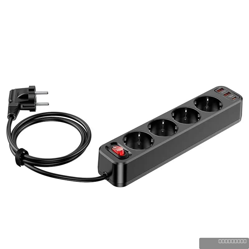 HOCO NS1 Aura 4-bit extension cable socket(including 1C2A PD20W fast charge)(EU/GER)