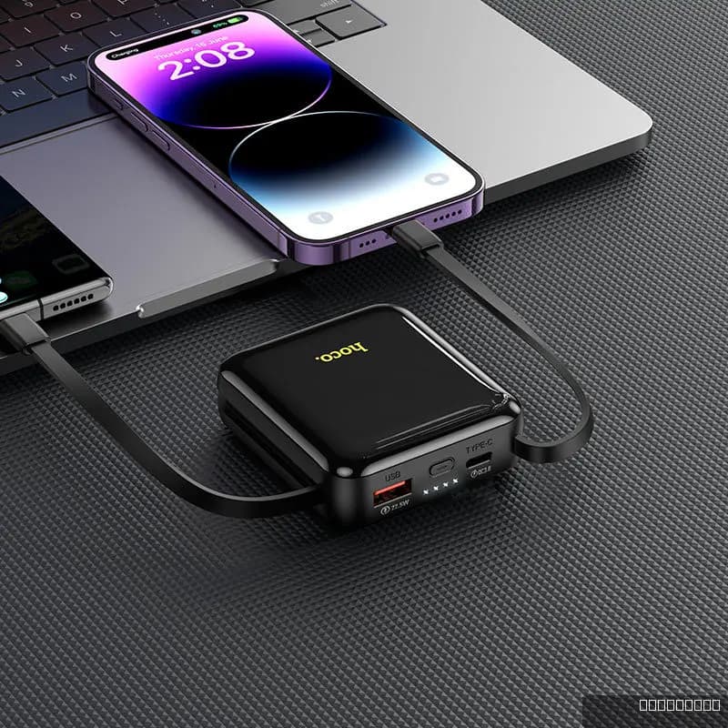 HOCO Q23 Blade 22.5W+PD20W fully compatible power bank with cable(10000mAh)