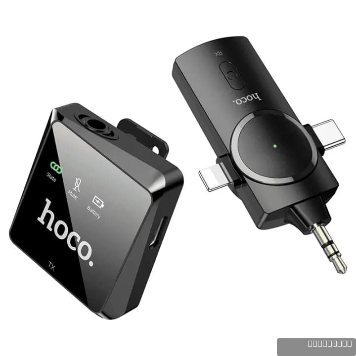HOCO S31 Stream wireless microphone(wireless microphone+three-in-one receiver)