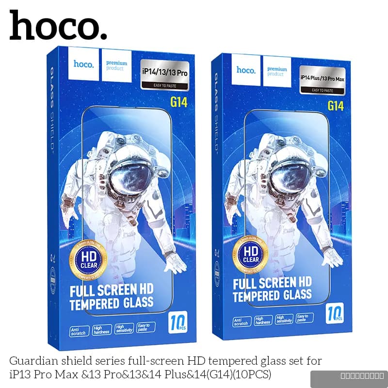 HOCO tempered glass set for iP14/13/13 Pro(G14)(10PCS)