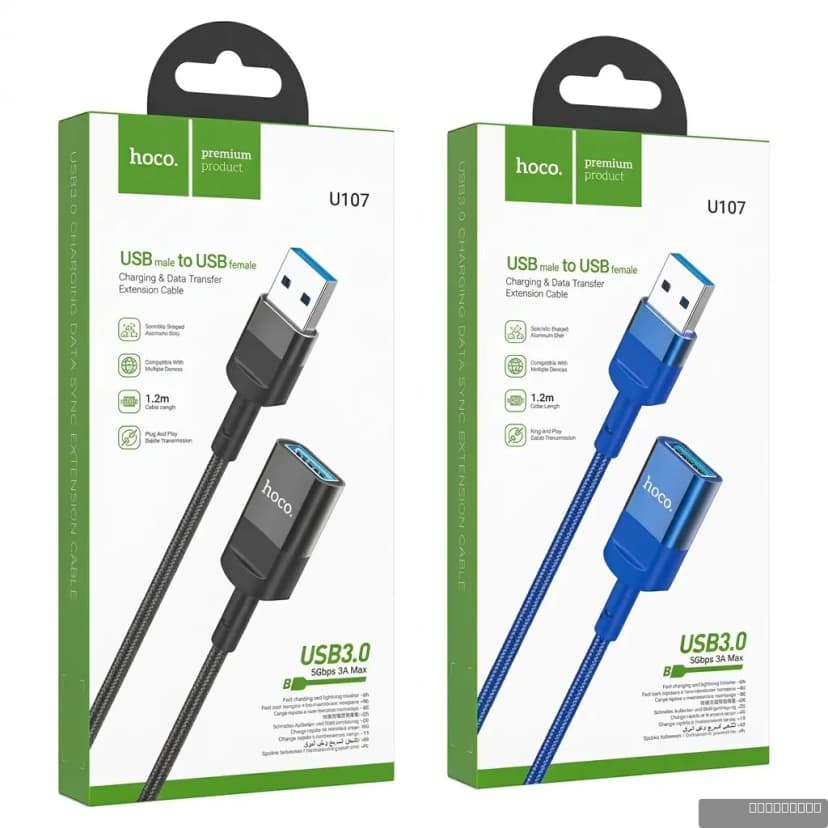 HOCO U107 USB male to USB female USB3.0 charging data sync extension cable