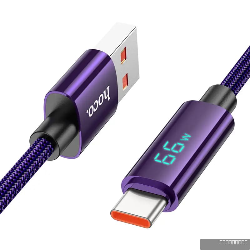 HOCO U125 Benefit 5A charging data cable with display Type-C