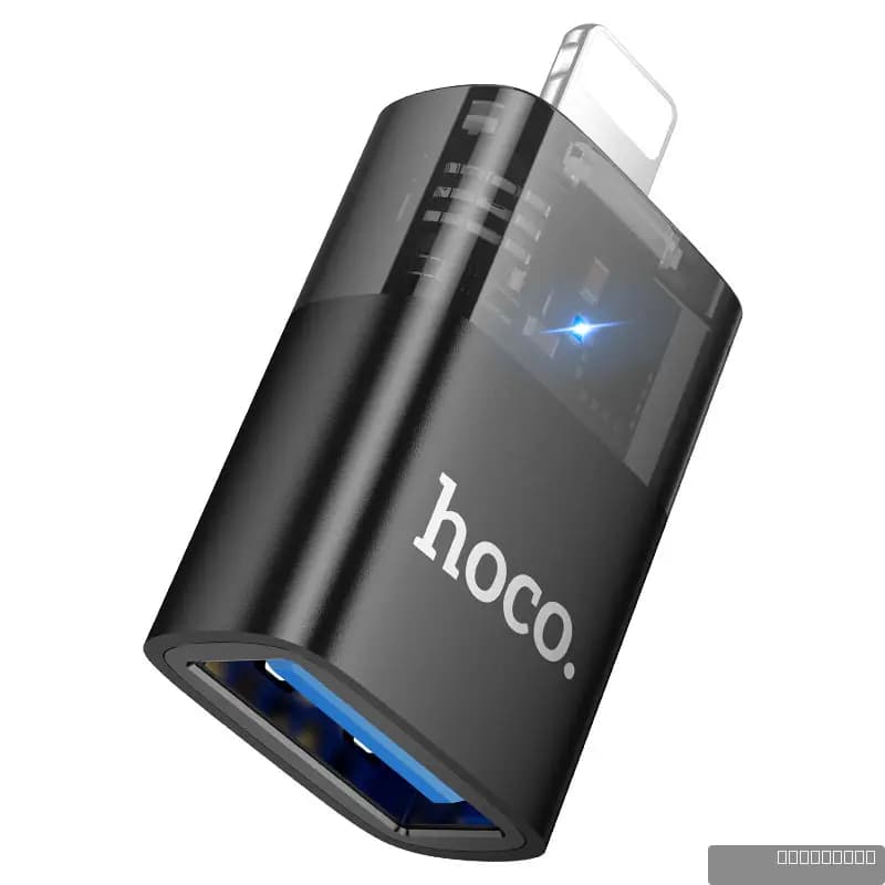 HOCO UA36 iP male to USB female OTG transparent adapter