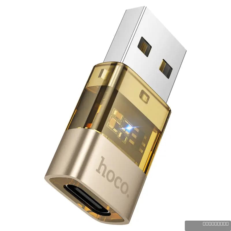 HOCO UA36C USB male to C female USB2.0 transparent adapter