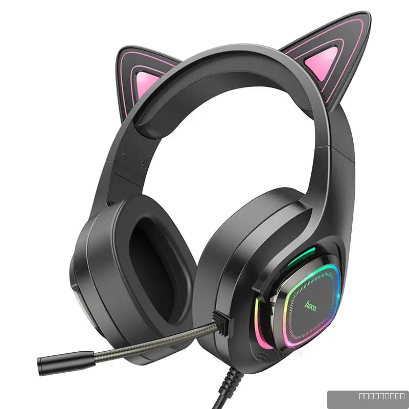 HOCO W107 Cute cat luminous cat ear gaming headphones