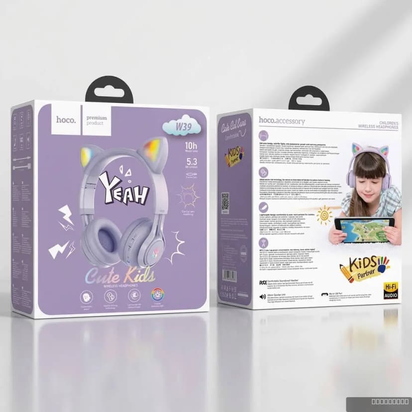 HOCO W39 Cat ear kids BT headphones