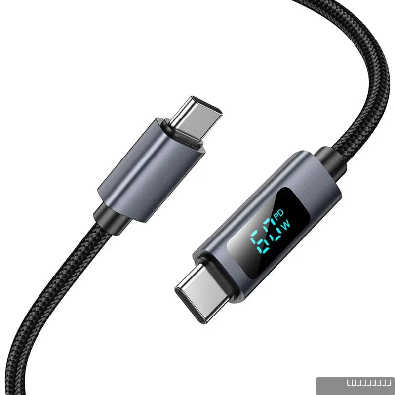 HOCO X112 Favor 60W screen display charging data cable C to C