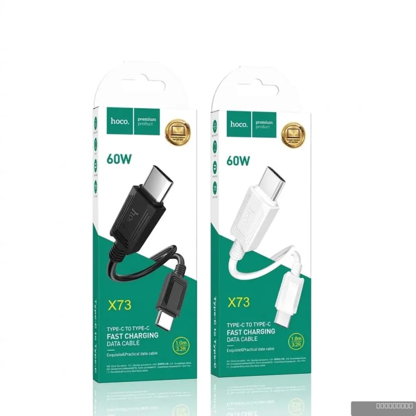 HOCO X73 Type-C to Type-C 60W charging data cable