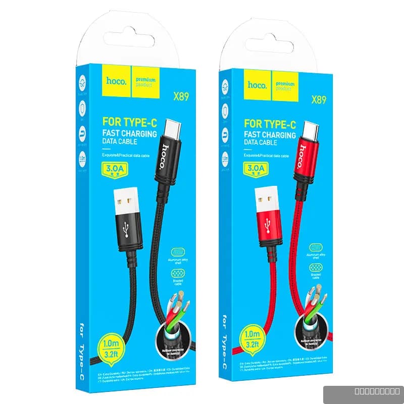 HOCO X89 Wind charging data cable Type-C(packaged)