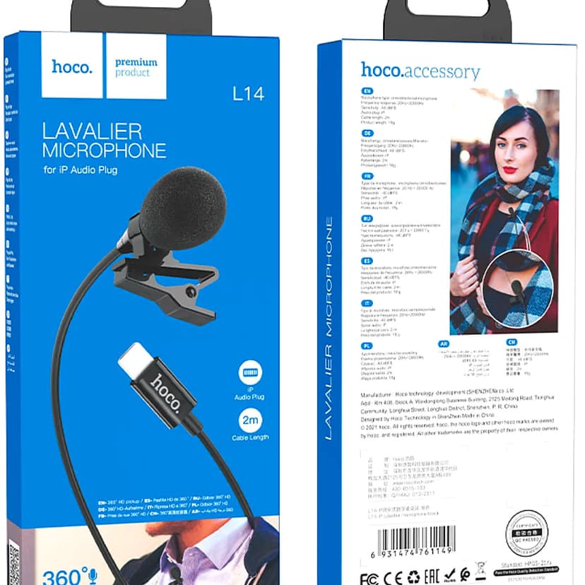 Microphone “L14” lavalier for Lightning