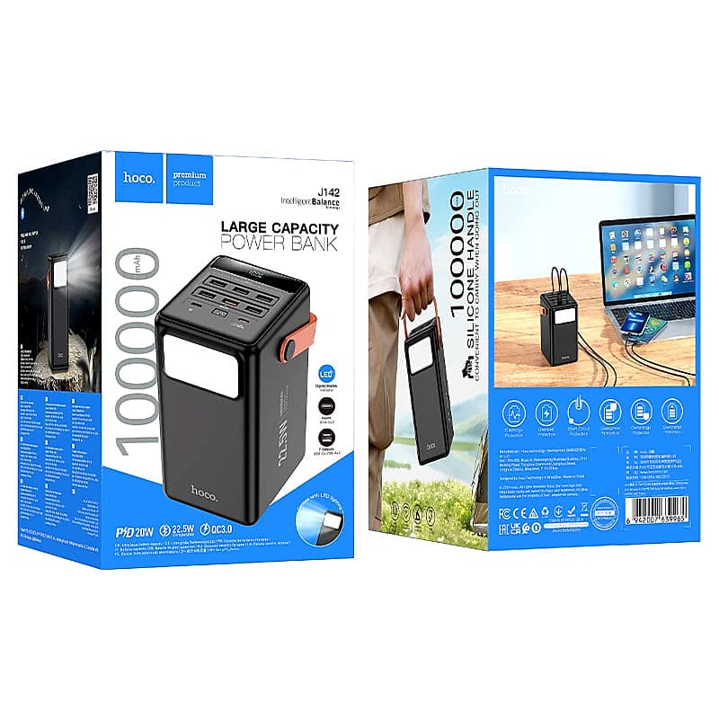 Power bank “J142 Surpass” 22.5W + PD20W 100000mAh