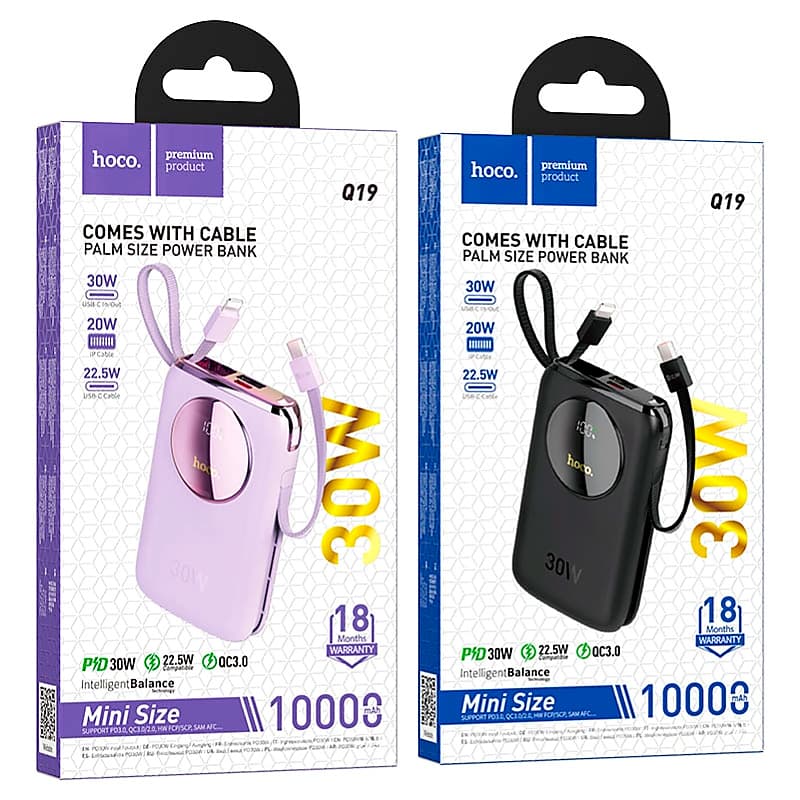 Power bank “Q19 Lucky” PD30W + QC3.0 10000mAh