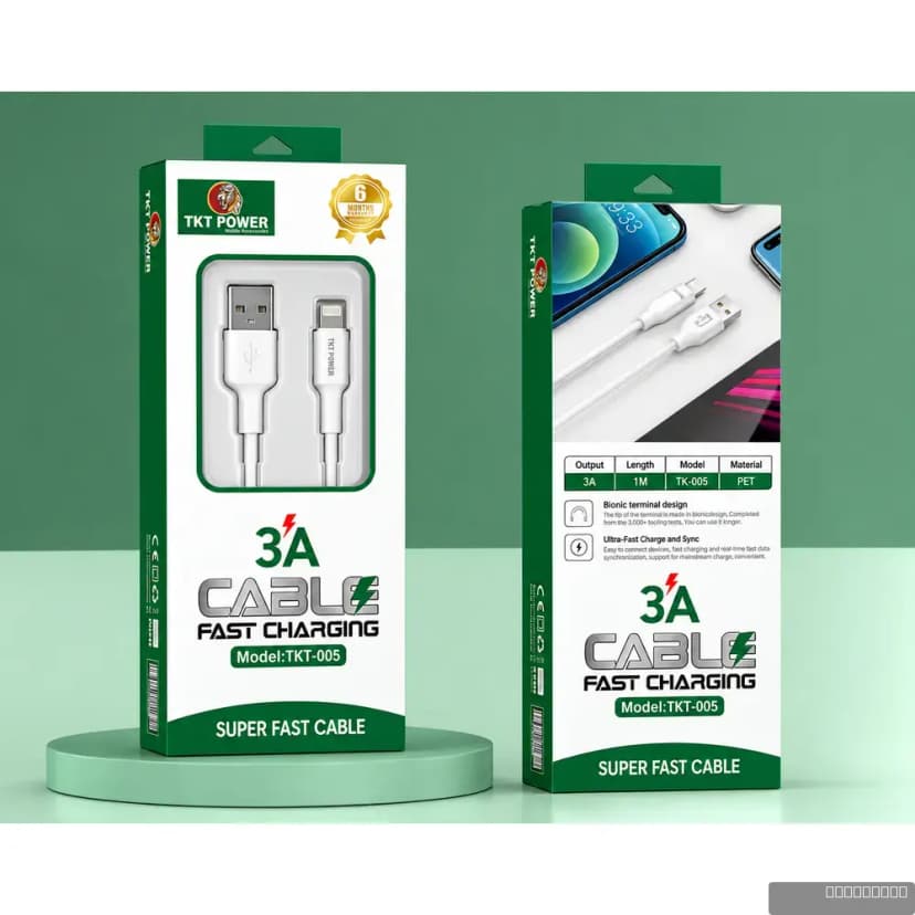 TKT-005 USB-iPhone 3A Cable