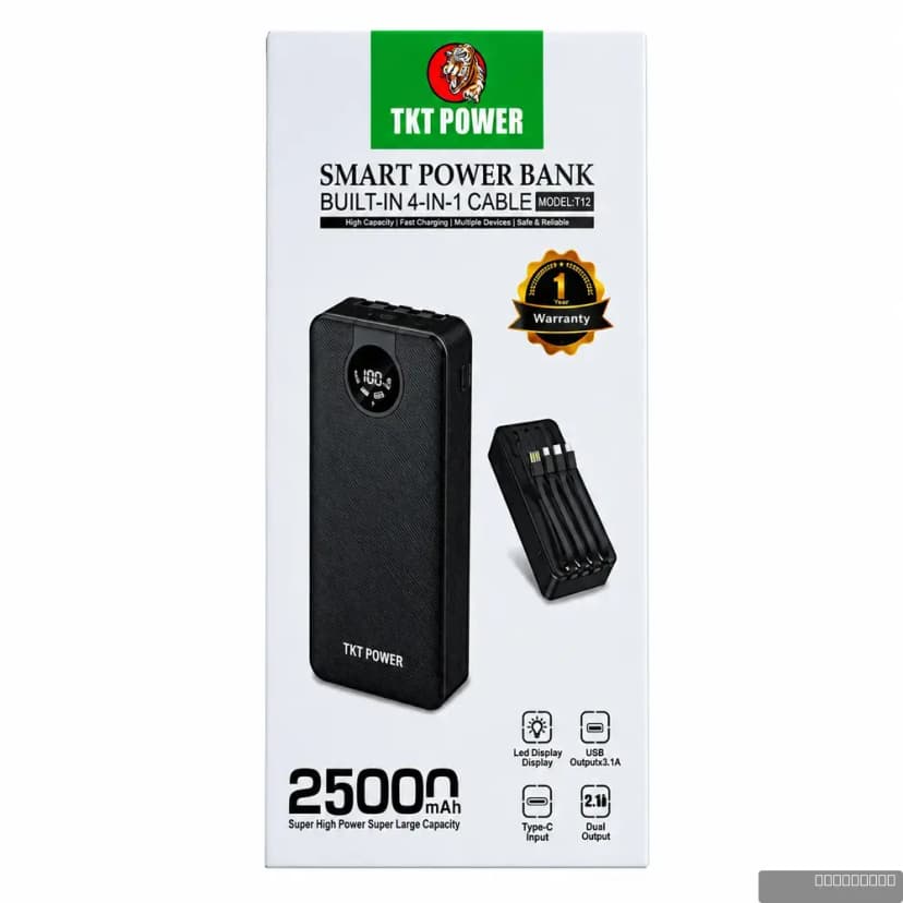 TKT T12 25000mAh Power Bank