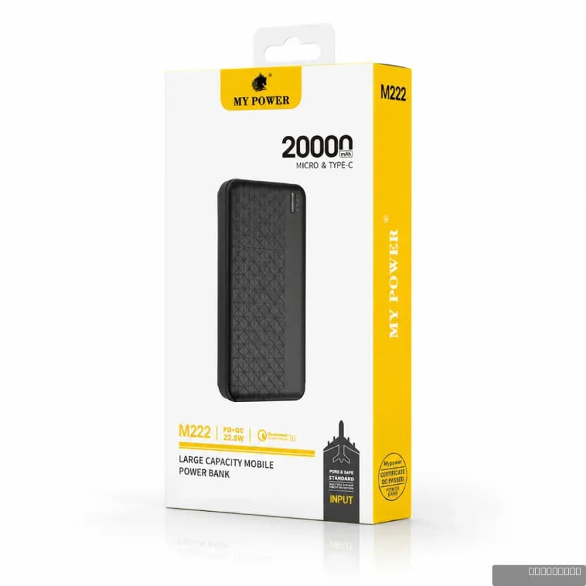MY POWER M222 20000mAh Power Bank