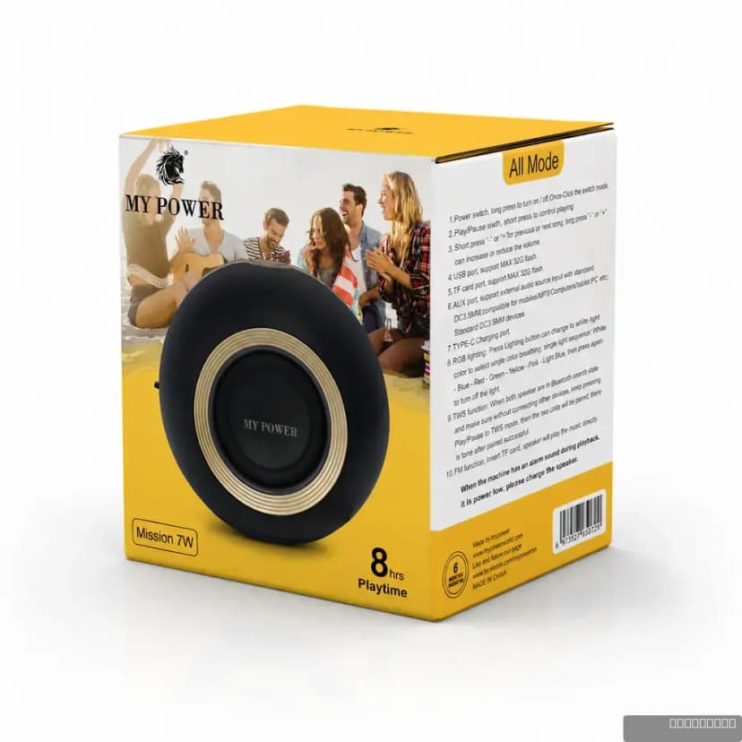 MY POWER Mission 7W Bluetooth Speaker