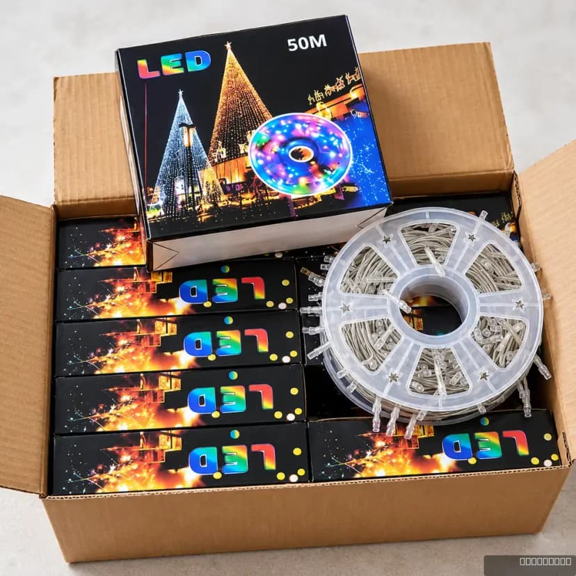 50M Multi-Color LED Decorative Reel String Lights Normal style