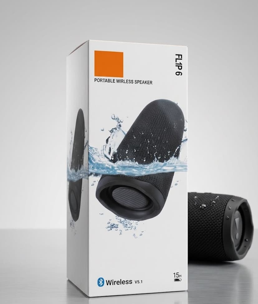 A Grade Fl1p 6 Bluetooth Speaker Multi-Function Outdoor Portable Subwoofer Stereo Bass Music Wireless Home Theater IPX7 Waterproof Dual Speaker TWS Tweeter