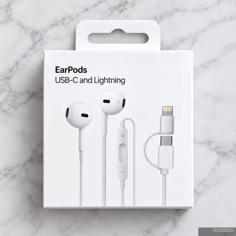 Apple EarPods – Lightning Connector Type c connector 2in1