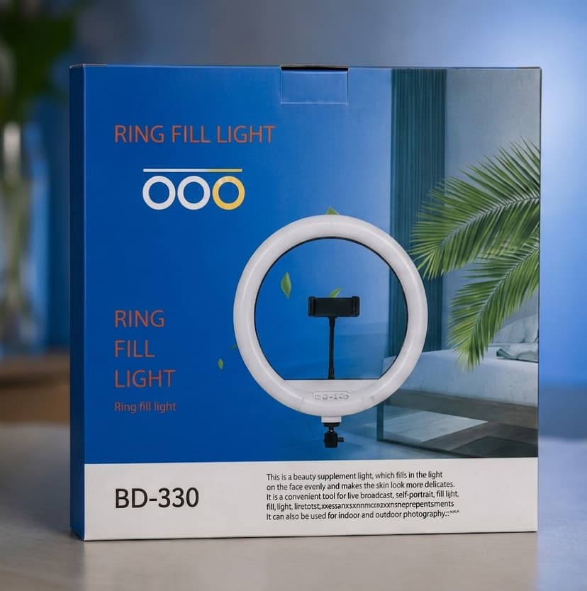 BD-330 - Selfie Ring Light Tripod Photo Studio Photography Dimmable With Tripod Stand