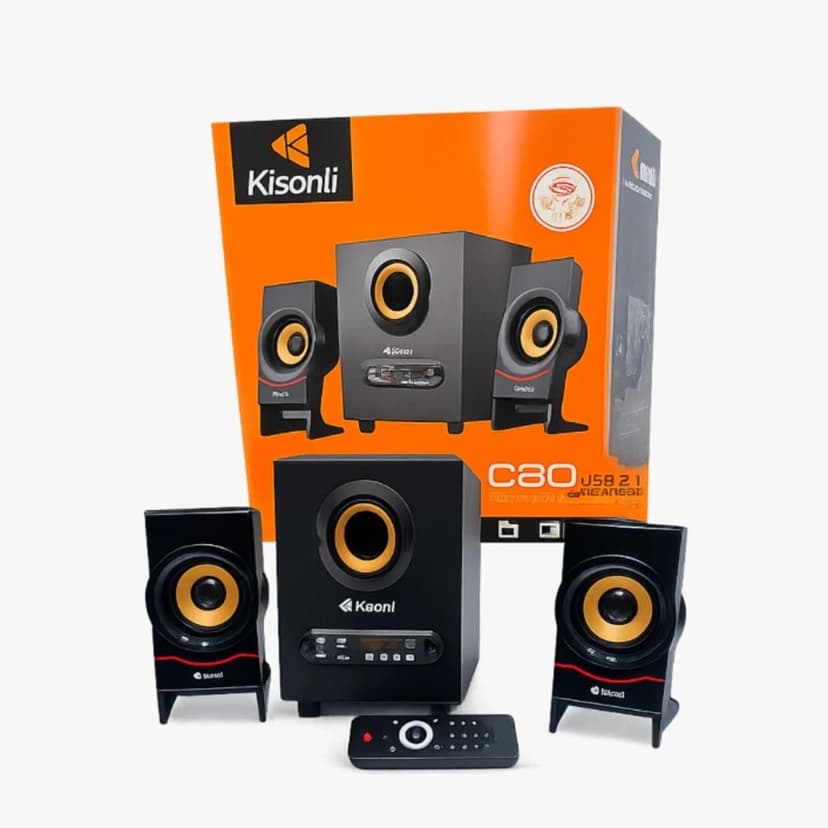 Kisonli C80 2.1 USB Bluetooth Speaker