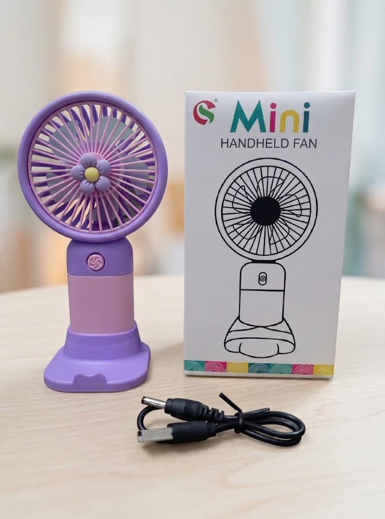 Portable Handheld Mini Fan Rechargeable Battery