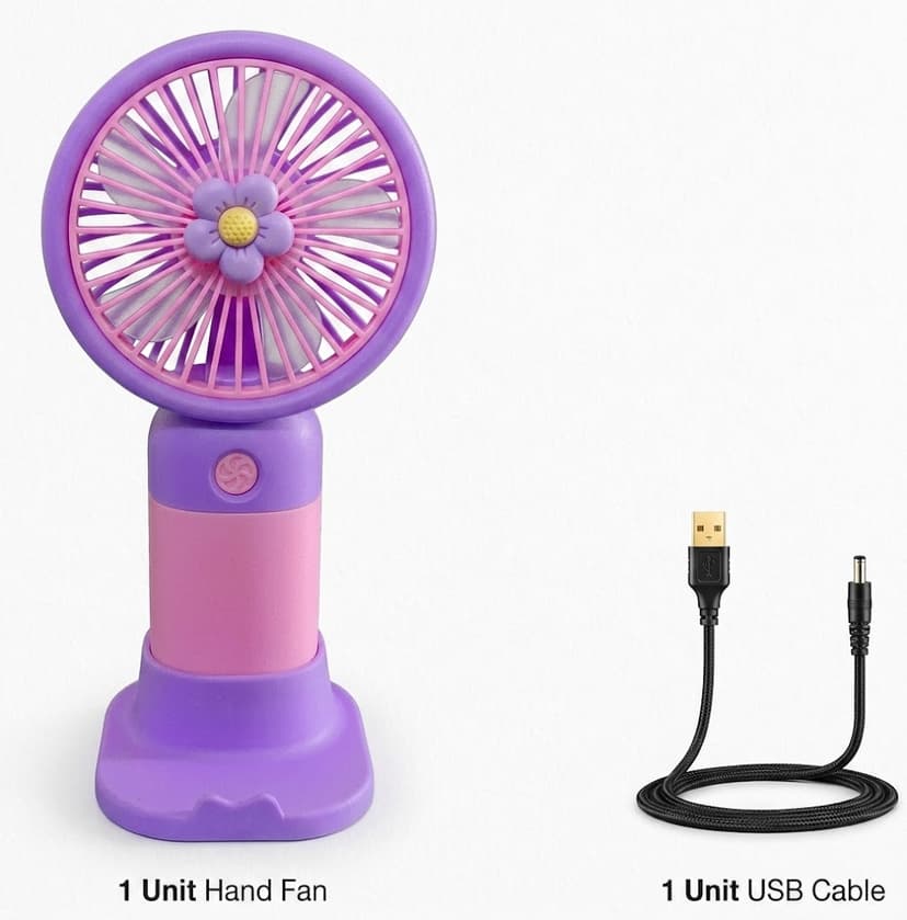 Portable Handheld Mini Fan Rechargeable Battery