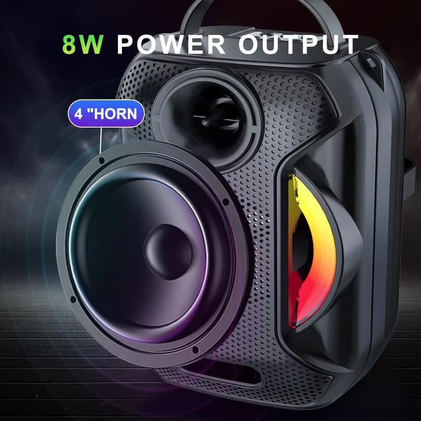 Portable Portable Colourful Light Speaker 8W