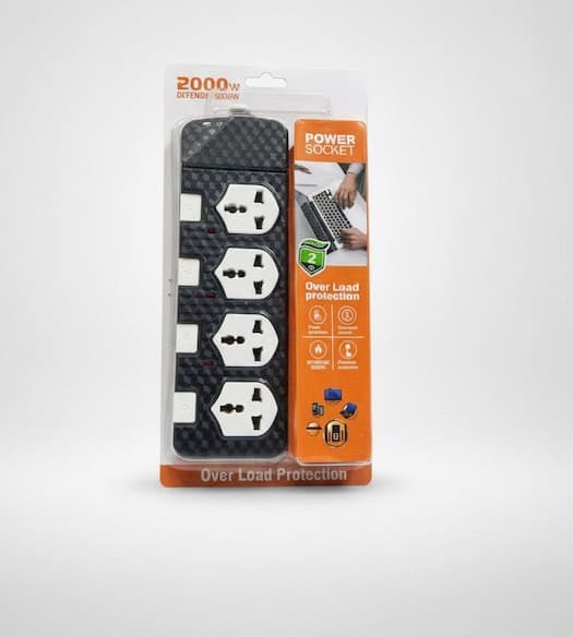 Power socket 2000w 3port