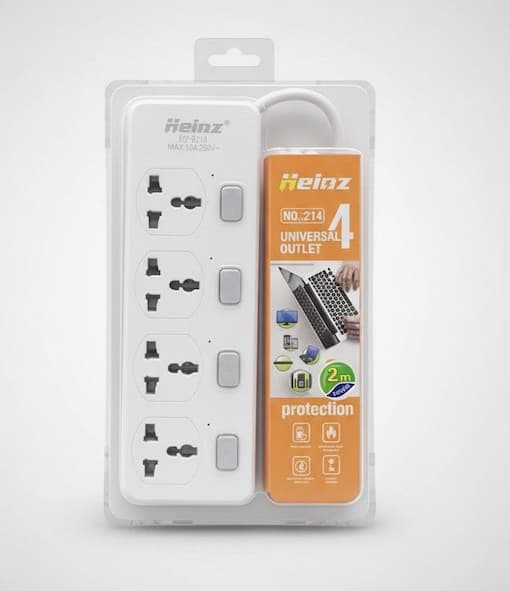 Power socket 4 port heinz