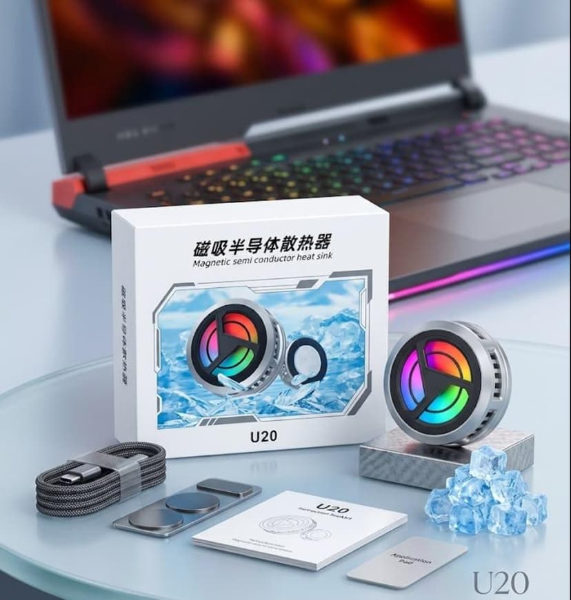 U-20 magnetic phone cooler cooler