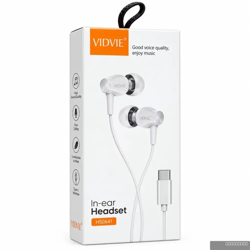 VIDVIE In-Ear Headset (Model HS0641)