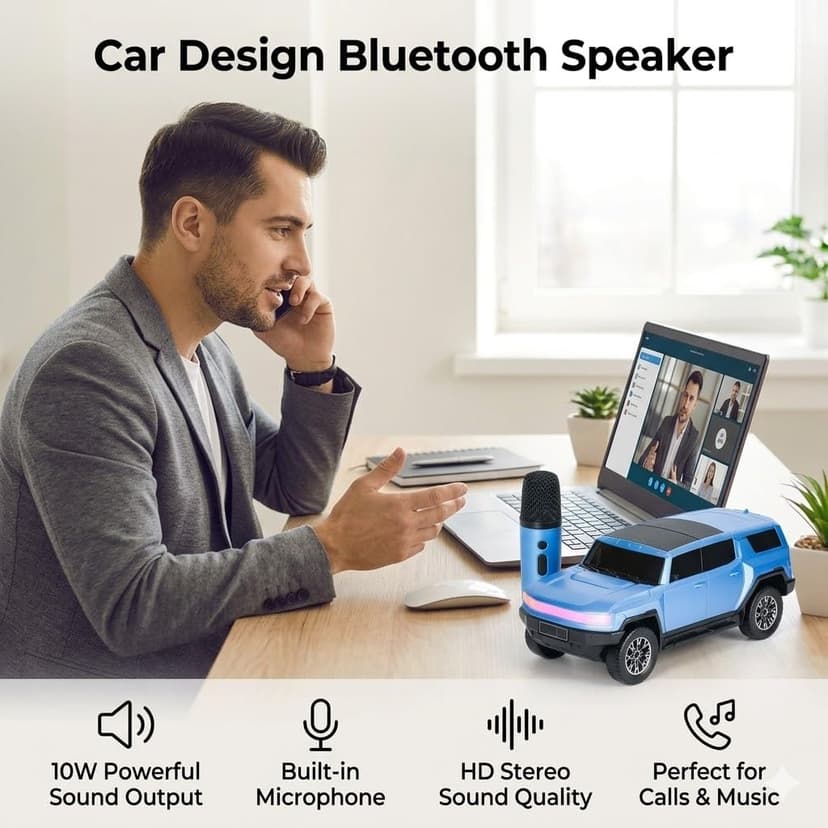 Zeep Good Bass Speaker With Karaoke Mic