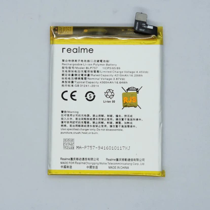BLP757 Battery for Realme 6i,6pro,6s