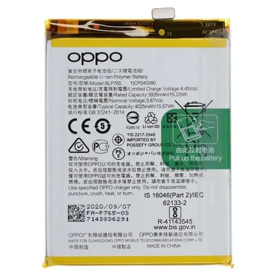 BLP765 Battery for Oppo Reno 3, A91