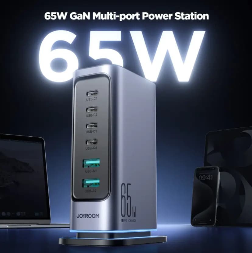 JOYROOM 65W GaN Multi-port Charging Station