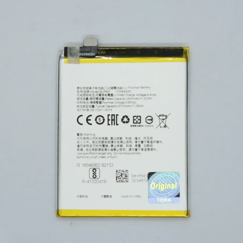 Original BLP621 Battery for Oppo R9S