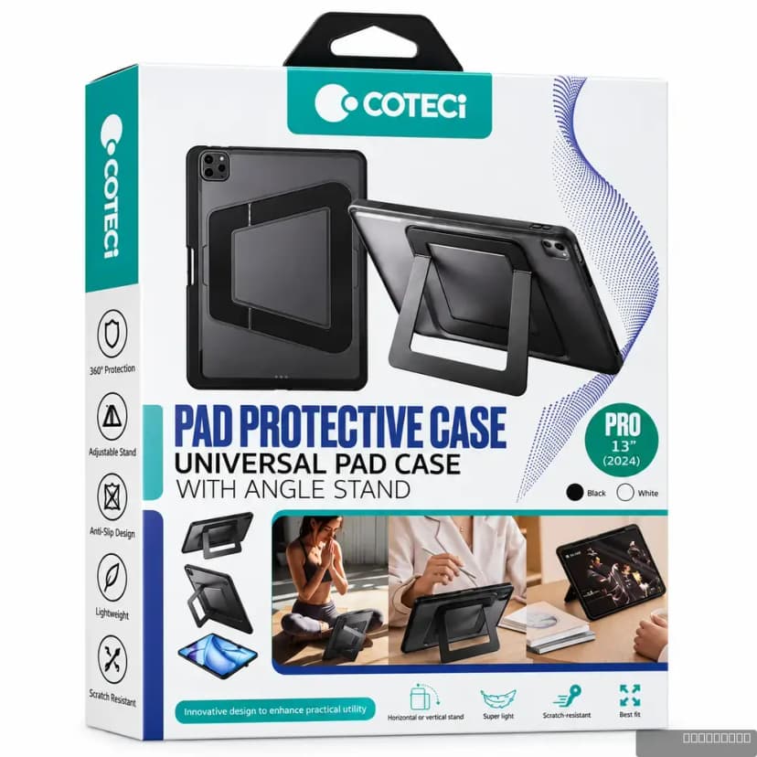 COTECCI Universal iPad Protective Case with Angle Stand is a protective or mounting accessory designed for ipad 12.9/pro13/air 13